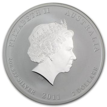 Australië Lunar 2 Haas 2011 2 ounce silver